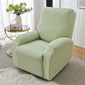 cheap Sofa Cover-Stretch Jacquard Reclining Couch Cover, Elastic Recliner Sofa Slipcover, Washable Dust-proof Furniture Protector for Kids Pets