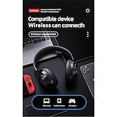abordables Écouteurs Bluetooth sans fil-Casque sans fil Lenovo ThinkPlus supra-auriculaire, Bluetooth 5.3 avec micro, son stéréo haute fidélité avec basses profondes, oreillettes douces, pliable, idéal pour les jeux, les voyages et le