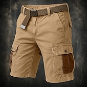 abordables Classique-Homme Shorts cargo Short d'extérieur Short décontracté Shorts de Randonnée Patchwork Multi-poches Jambe Droite Bloc de Couleur Couleur Pleine Portable Évacuation de l'Humidité Court Occasionnel