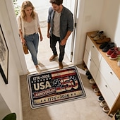 economico USA 250.-Zerbino per il 250° anniversario degli Stati Uniti (1776-2026), 80x50 cm, zerbino patriottico per il 250° anniversario dell'America, zerbino per il quindicesimo anniversario, tappeto decorativo con