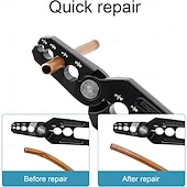 cheap Clamps-6-Hole Multi-Size Copper Pipe Repair &amp; Rounding Tool, Copper Tube Rounder 6 Hole Aluminum Alloy Pipe Rounding, Suitable for 1/4, 3/8, 1/2, 5/8, 3/4, and 7/8 inch Coppers Aluminum Pipes