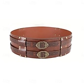 economico Accessori e altro-Retrò Vintage Medievale Rinascimento Cintura in Vita Guerriero Vichingo Ranger Costume Per uomo Vichingo Halloween Carnevale Fiera Rinascimentale LARP Adulti Cintura