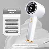 baratos Ventoinhas-Ventilador portátil de mão, mini ventilador com 100 velocidades ajustáveis, ventilador de mão com resfriamento rápido e visor digital, ventilador pessoal recarregável via USB para viagens, uso externo