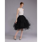 abordables jupon-Jupe à cerceaux Tutu Sous jupe Années 1950 Rétro Vintage Princesse Adulte Femmes Bal de promo Tenue de soirée Cocktail Se déguiser