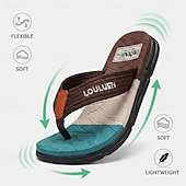cheap Men's Slippers &amp; Flip-Flops-Men's Blue Flip Flops – Lightweight Quick-Dry Beach Sandals, Comfortable Summer Footwear for Vacations, Poolside and Everyday Leisure