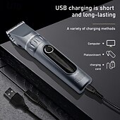 cheap Hair Care-Combination size, adjustable razor size, high power, low noise, lightweight, LCD battery display, rechargeable, suitable for large, medium, and small pets as well as horses, electric grooming clipper