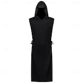 tanie Odzież wierzchnia-Retro / vintage Średniowieczne Renesansowa Bluzy Robe Szata Długie rękawy Kuba Rozpruwacz Mnich Strój na bal maskowy Męskie Religijne Halloween Karnawał Targi Renesansu LARP Dla dorosłych Szata