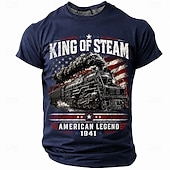 voordelige Patriottisch T-shirt voor veteranen-Voor heren Grappig jargon T-shirt Korte mouw T-shirt 3D-afdrukken Strakke ronde hals Overhemd Modieus Casual Dagelijks Straat Heide Grijs Groen 2# Blauw 2# Zomer Lente Kleding S M L XL XXL XXXL 4XL