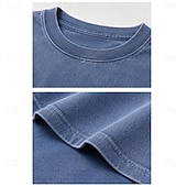 abordables Magliette divertenti da uomo-Men's Stable That's For Horses Funny 100 Cotton Acid Wash Heavyweight T-shirt Short Sleeve T shirt DTG Crew Neck Shirt Fashion Daily Holiday Spring Summer Clothing Apparel