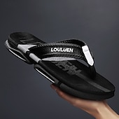 cheap Men's Slippers &amp; Flip-Flops-Men's Green Sport Flip Flops – Non-Slip Quick-Dry Beach Sandals, Lightweight Vacation Footwear for Cruises, Travel and Outdoor Leisure