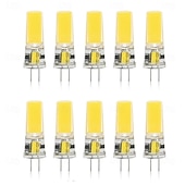 ieftine Lumini LED Bi-pin-10 buc lampă LED G4 COB fără flash bec LED AC/DC 12V lampă LED spotlight candelabru iluminat înlocuiește halogen