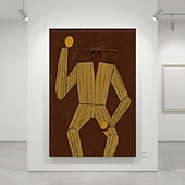 cheap People Paintings-Mintura Handmade Man Oil Paintings On Canvas Wall Art Decoration Modern Abstract Figure Picture For Home Hotel Decor Rolled Frameless Unstretched Painting