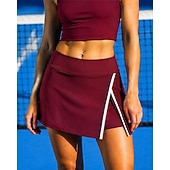 economico Gonne e Skorts da Donna-Per donna Tinta unita Gonna casual Gonne da tennis con pantaloncini Gonna sportiva Tasca Elastico in vita Sportivo Asciugatura Rapida Leggero Elastico Traspirante Tennis Golf Corsa Gonna
