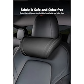 billiga Huvud- och höftstöd till bilen-starfire 1 pack äkta läder hängande bilstol kudde nackstöd nackstöd för tesla 3 s x y modeller svart rött kaffe färger valfritt