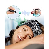 levne TWS Pravá bezdrátová sluchátka-Sluchátka na spaní s Bluetooth čelenkou, bezdrátová sportovní čelenka s vestavěnými HD stereo reproduktory, měkká elastická prodyšná oční maska pro spaní na boku, běh, jóga, cestování, paisley vzor