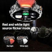 billige Smartklokker-AK102 Smartklokke 1.7 tommers Bluetooth-anrops-smartklokke Skritteller Samtalepåminnelse Fitnessporing Kompatibel med Android iOS Herre GPS Lang ventetid Håndfri bruk IP68 50mm urkasse