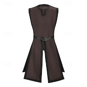 cheap Outerwear-Retro Vintage Medieval Renaissance Waist Belt Tunic Sleeveless Viking Ranger V Neck Fancy Dress Men's Fantasy Halloween Carnival Renaissance Fair LARP Adults' Top Belt