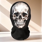 ieftine Wearables &amp; Dress-Up-Mască de craniu de Halloween, mască de costum de schelet înfricoșătoare cu față completă, cu deschideri respirabile pentru ochi, recuzită de cosplay horror pentru adulți, casă bântuită, petrecere de