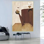 cheap People Paintings-Mintura Handmade Man Oil Paintings On Canvas Wall Art Decoration Modern Abstract Figure Picture For Home Hotel Decor Rolled Frameless Unstretched Painting