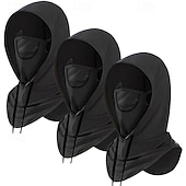 economico riscaldamento e raffreddamento-Set di 3 passamontagna traspiranti e rinfrescanti con protezione solare UV, copertura completa della testa per uomo e donna, ideale per escursionismo, pesca e attività all'aperto. Design versatile 3