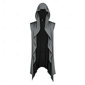 abordables Ropa de calle-Retro Antiguo Medieval Renacimiento Sudadera Chaleco Sin Mangas Arquero Ranger Disfraz Hombre Fantasía Víspera de Todos los Santos Carnaval Feria del Renacimiento LARP Adulto Chalecos