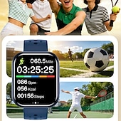 voordelige Smartwatches-Smartwatch voor mannen en vrouwen, 1,81 inch HD touchscreen fitness tracker met hartslag- en slaapmonitor, Bluetooth-belfunctie, ademende geperforeerde sportband, IP68 waterdicht.
