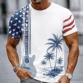  Herren 250. Jubiläums patriotisches American Flag 1776 2026 Grafik T-Shirt Kurzarm Crew Neck Sommer Freizeitoberteil