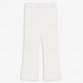 cheap Flare-Men's Trousers Dress Pants Flared Pants Suit Pants Pocket Elastic Waist Plain Comfort Soft Full Length Daily Outdoor Going out Fashion Casual White Khaki Stretchy