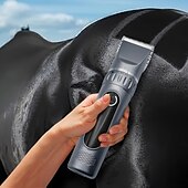 cheap Hair Care-Combination size, adjustable razor size, high power, low noise, lightweight, LCD battery display, rechargeable, suitable for large, medium, and small pets as well as horses, electric grooming clipper