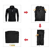 cheap Men's Jackets &amp; Gilets-WOSAWE  Spring/Summer Men's Windproof Multi-Pocket Cycling Jacket for Outdoor Sports,Hiking, and Biking