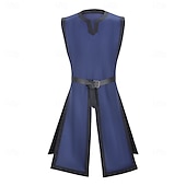 cheap Outerwear-Retro Vintage Medieval Renaissance Waist Belt Tunic Sleeveless Viking Ranger V Neck Fancy Dress Men's Fantasy Halloween Carnival Renaissance Fair LARP Adults' Top Belt