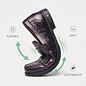 cheap Loafers-Men's Vintage Penny Loafers, Slip-On Business Casual Dress Shoes, Classic Comfort Shoes for Music Festival, Parties, Office, Daily Wear