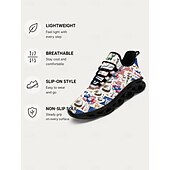 cheap Men Shoes-Men's Patriotic Slip-On Walking Sneakers, American Flag Eagle Print Lightweight Breathable Shoes for 4th of July, USA 250th Anniversary &amp; Outdoor Festivals