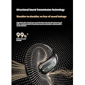 economico Cuffie TWS wireless-Cuffie wireless Lenovo LE505 a orecchio aperto, auricolari Bluetooth 6.0 a conduzione aerea, suono panoramico a 360° ACS. &amp;Dolby Atmos, microfono con cancellazione del rumore, auricolari sportivi