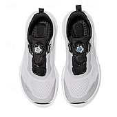 cheap Men's Running Shoes-Men's Sporty Casual Daily Tissage Volant Comfortable Slip Resistant Flexible Buckle Dark Grey Black Yellow Summer Spring All Seasons
