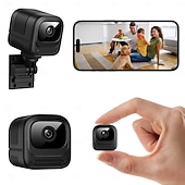 voordelige IP-netwerkcamera's voor binnen-1080p mini beveiligingscamera wifi draadloze binnencamera voor thuis, huisdieren en baby's met app voor weergave op afstand, nachtzicht, bewegingsdetectie, kleine nanny bewakingscamera, kleine