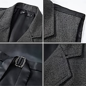 preiswerte Herren Kostüme der 1920er Jahre-Goldene Zwanziger 1920er Retro Vintage Weste Der große Gatsby Doppelreihiger Verschluss Fischgrät-Tweed Gekerbtes Revers Kostüm Herren Wiederbelebung Hochzeitsfeier Alltagstauglich Erwachsene Weste