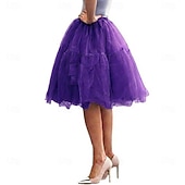 abordables jupon-Jupe à cerceaux Tutu Sous jupe Années 1950 Rétro Vintage Princesse Adulte Femmes Bal de promo Tenue de soirée Cocktail Se déguiser