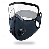 ieftine Îmbunătățirea locuințelor-Mască de praf reutilizabilă cu filtru de carbon – concepută pentru un stil de viață activ, mască de protecție călduroasă pentru iarnă cu lentilă de protecție detașabilă, mască de ciclism anti-vânt și