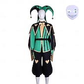 cheap Videogame Costume-Horror Circus Clown Jester Fancy Costume Cosplay  Video Game Costumes for Adults' Men's Halloween Carnival Performance Comic Con Anime Expo