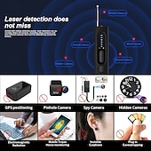 preiswerte Mess- und Messwerkzeuge-Detektor für versteckte Kameras, GPS-Tracker-Finder, HF-Signaldetektor für Abhörgeräte, tragbarer Sichtschutz für Hotel, Zuhause und Reisen, handlicher Lochkamera-Finder