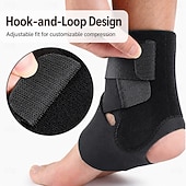 cheap Braces &amp; Supports-Ankle Brace with Dual Side Stabilizers - Adjustable Compression Ankle Support for Sports, Sprain Recovery &amp; Injury Prevention
