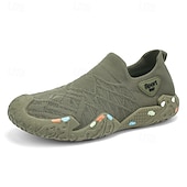 cheap Slip-On Casual Shoes-Men's Beige Outdoor Sneakers – Lightweight Breathable Walking Shoes, Non-Slip Comfort Footwear for Hiking, Travel, Camping and Everyday Wear