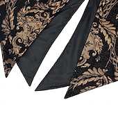 baratos agasalhos-Retro Vintage Medieval Renascentista Casaco Manga Comprida Príncipe Vampiros Pirata Nobre Jacquard Fantasia Homens Pirata Fantasia Real Dia Das Bruxas Carnaval Festa feira renascentista LARP Adulto