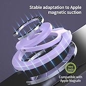 economico Supporto per telefono-Anello di supporto magnetico per telefono compatibile con MagSafe, supporto a tripla piega per iPhone 17 16 15 14 13 12 Pro Max Plus, impugnatura magnetica per telefono su entrambi i lati. &amp;Supporto