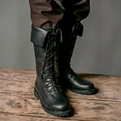 economico Calzature-Medievale Rinascimento Scarpe Stivali al ginocchio Stivali jazz piatti Costume Per uomo Celtico Costumi da pirata Halloween Mascherata Performance LARP Fiera Rinascimentale Adulti Scarpe