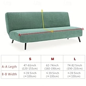baratos Sofa Cover-Printed Futon Cover Stretch Sofa Bed Slipcovers Full Twin Queen Size Armless Couch Loveseat Protector Covers with Elastic Bottom for Living Room Bedroom Furniture