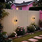 voordelige Wandverlichting buiten-1/2 stuks waterdichte IP65 zonne-omheiningsverlichting voor buiten, wandverlichting, led-tuinverlichting met open ontwerp