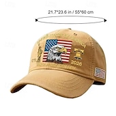  Cappello per il 250° anniversario degli Stati Uniti (1776-2026), con aquila calva patriottica. &berretto da baseball con bandiera americana ricamata e statua della libertà &Regalo commemorativo del