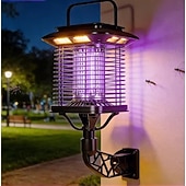 cheap Decorative Lights-Solar Bug Zapper Outdoor, Solar Mosquito Zapper, Rechargeable Battery, Waterproof Electric Fly Zapper for Patio, Backyard, Garden, Camping
